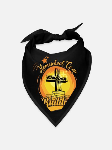 Home school camp Kingdom Builders design - Bandana - black - Front