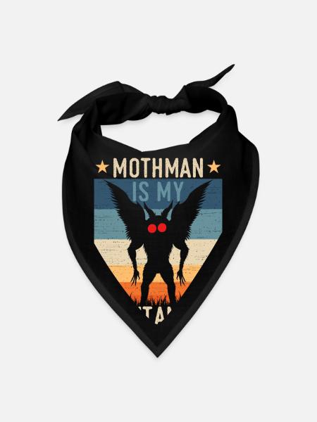 Mothman Is My spirit Animal - Bandana - black - Front