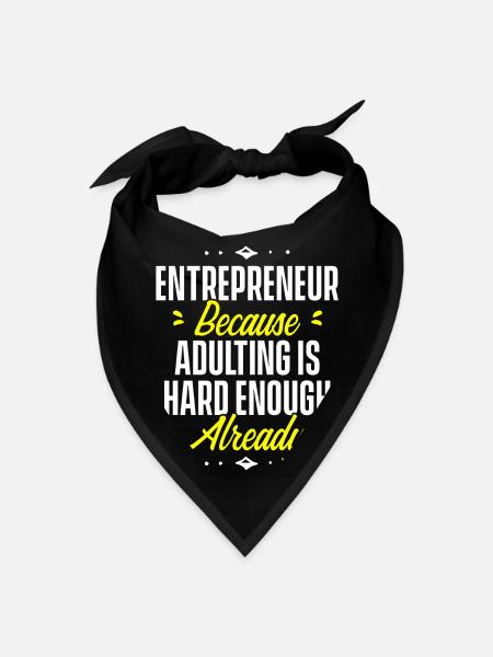 Entrepreneur Business Entrepreneurship - Bandana - black - Front
