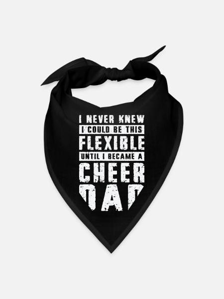 Cheerleader Proud Cheer Dad Cheerleading Beer - Bandana - black - Front