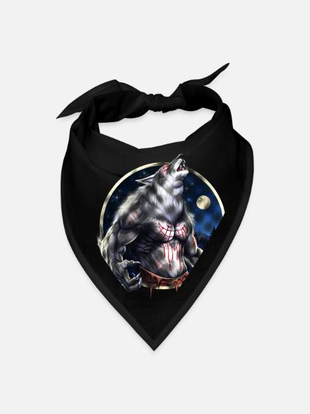 Werewolf Howling OFFICIAL - Bandana - black - Front