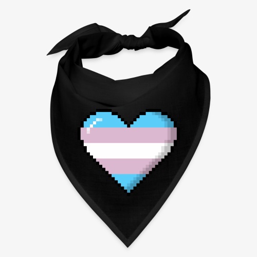 Transgender Pride 8Bit Pixel Heart - Bandana