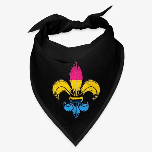Pansexual Pride Flag Fleur de Lis TShirt - Bandana