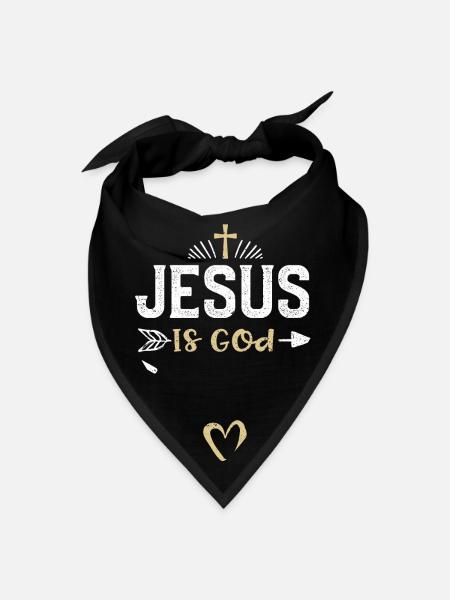 Jesus Is God - Jesus - Bandana - black - Front