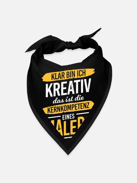 Creative core competence painter painting - Bandana - black - Front