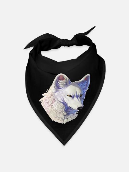 Loup légendaire Vascover - Bandana - noir - Devant