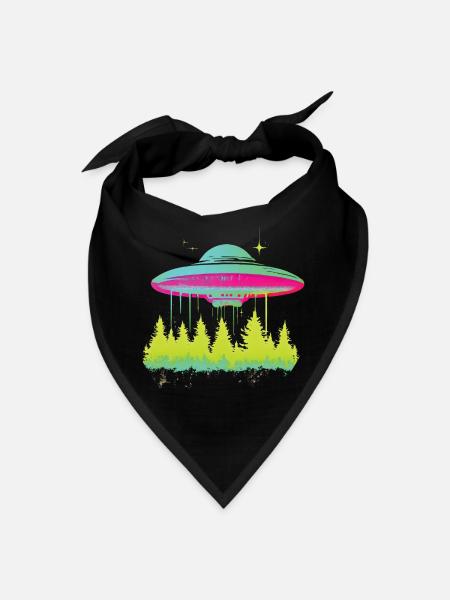 UFO Glow in the Dark - Bandana - black