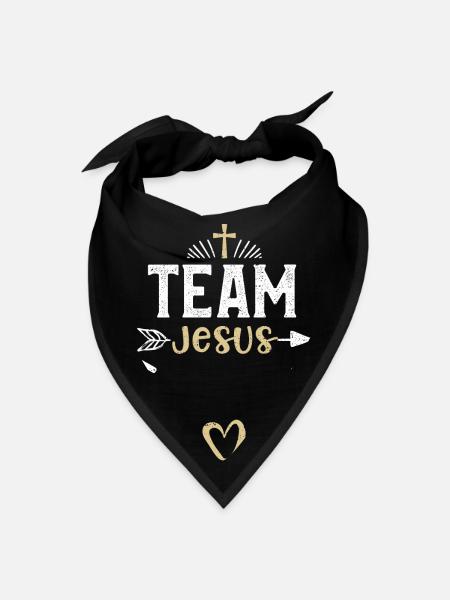 Team Jesus - Jesus - Bandana - black - Front