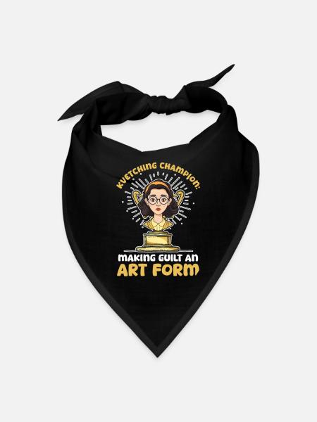 Jewish Mom Kvetching Champion: Making Guilt Art Fo - Bandana - black - Front
