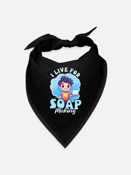 Soap Making Live For Soap Making - Bandana - black - Front