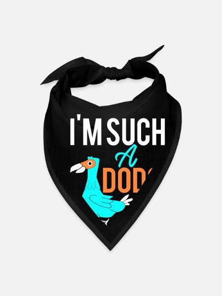 Dodo Bird Im Such A Dodo - Bandana - black