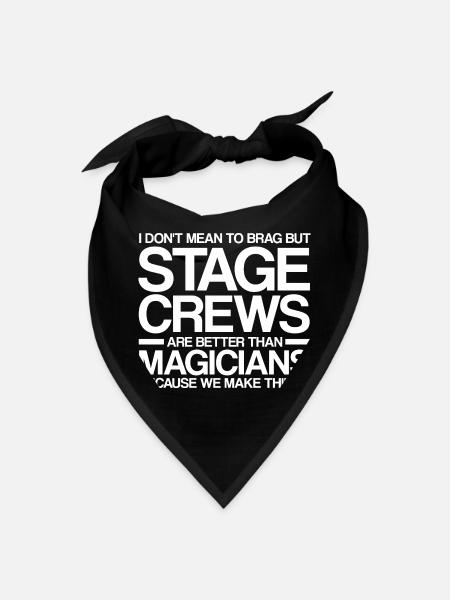 stage technician - Bandana - black - Front