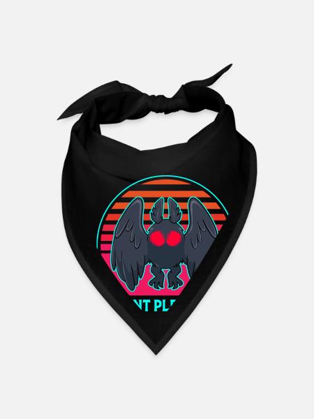 Cryptozoology Folklore Mothman Point Pleasant - Bandana - black - Front