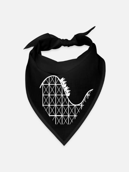 Roller Coaster - Bandana - black - Front