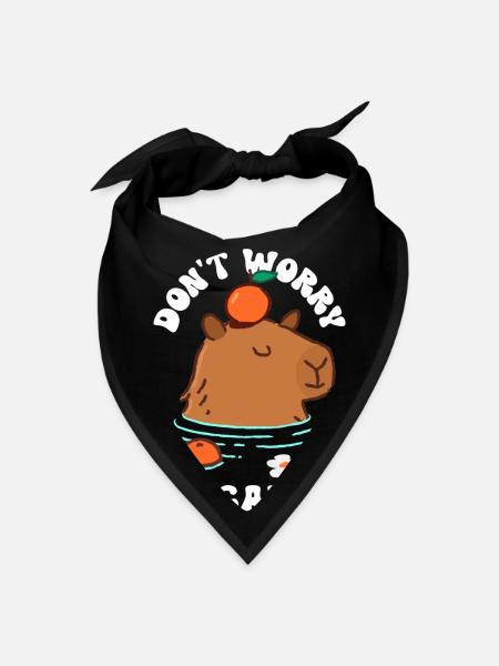 Don't Worry, Be Cappy! - Bandana - black