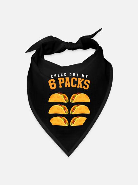 Tacos Hunger Foodie - Bandana - black - Front