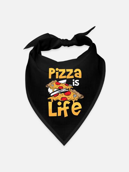 Fast Food Italy Salami Hunger - Bandana - black - Front
