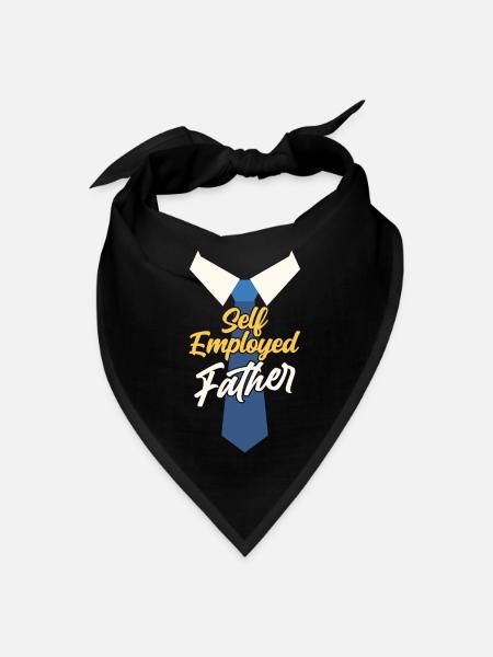 Self Employed Father Job Boss Freelancer Work - Bandana - black - Front