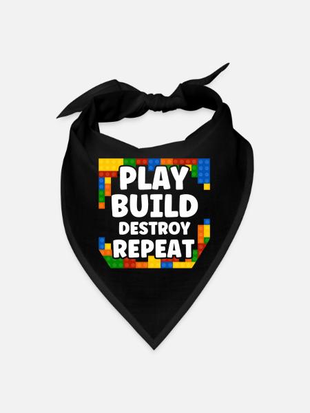 Repeat Building Toy Building Blocks - Bandana - black - Front