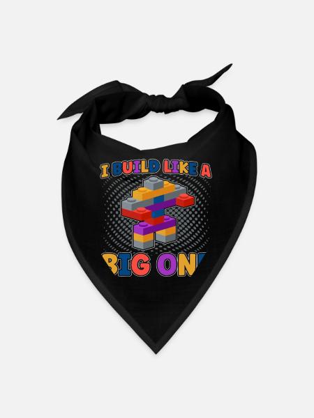 Build Building Toy Building Blocks - Bandana - black - Front