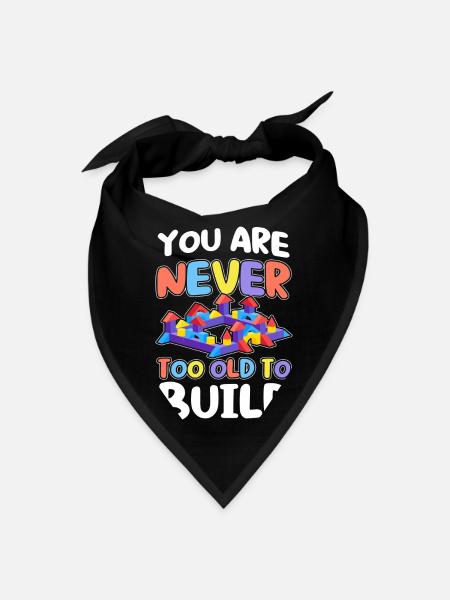 Build Building Toy Building Blocks - Bandana - black - Front