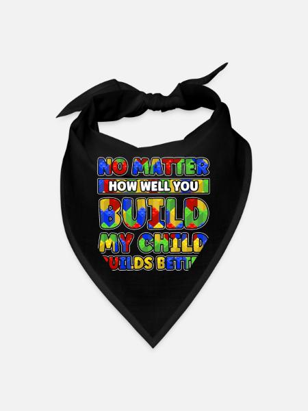 Build Building Toy Building Blocks - Bandana - black - Front