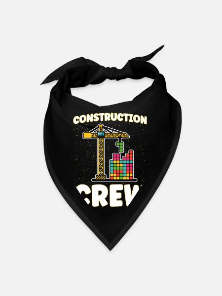 Crew Building Toy Building Blocks - Bandana - black - Front