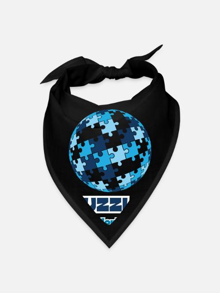 Puzzling - Bandana - black - Front