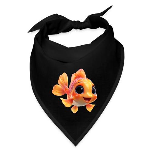 Cheerful 3D Orange Baby Fish - Bandana