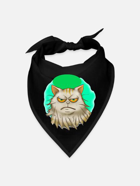 Grumpy Cat - Bandana - black - Front