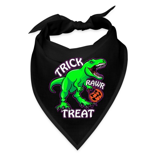 Trick Rawr Treat T Rex Dinosaur Halloween Cartoon - Bandana
