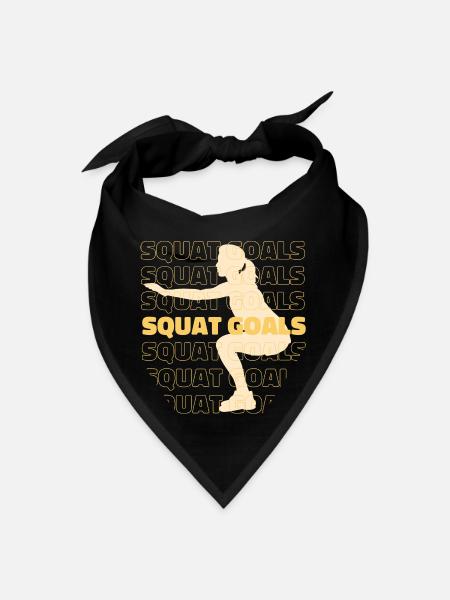 Squat Goals Gym - Bandana - black - Front