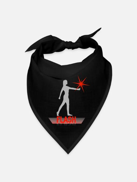 FLASH - Bandana - black - Front