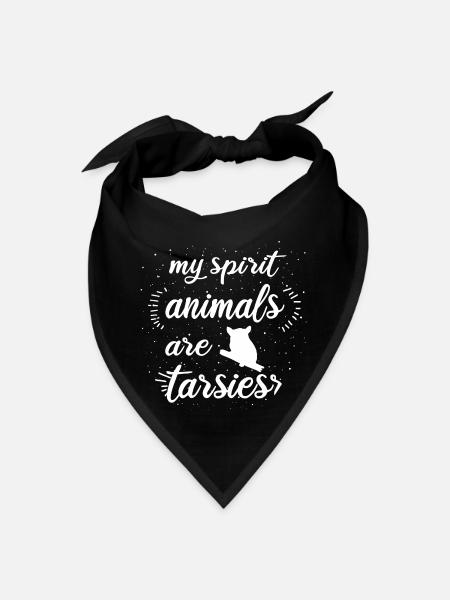 My Spirit Animal Tarsier Vintage Love Monkey - Bandana - black