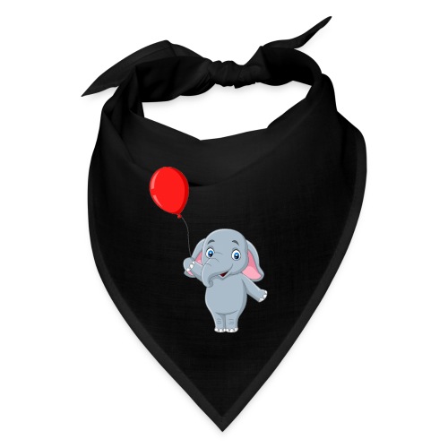 Baby Elephant Holding A Balloon - Bandana