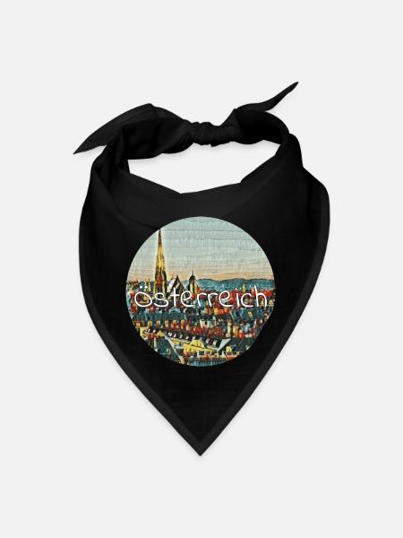 Austria - Bandana - black - Front