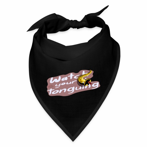 Saxophone players: Watch your tonguing!! red - Bandana