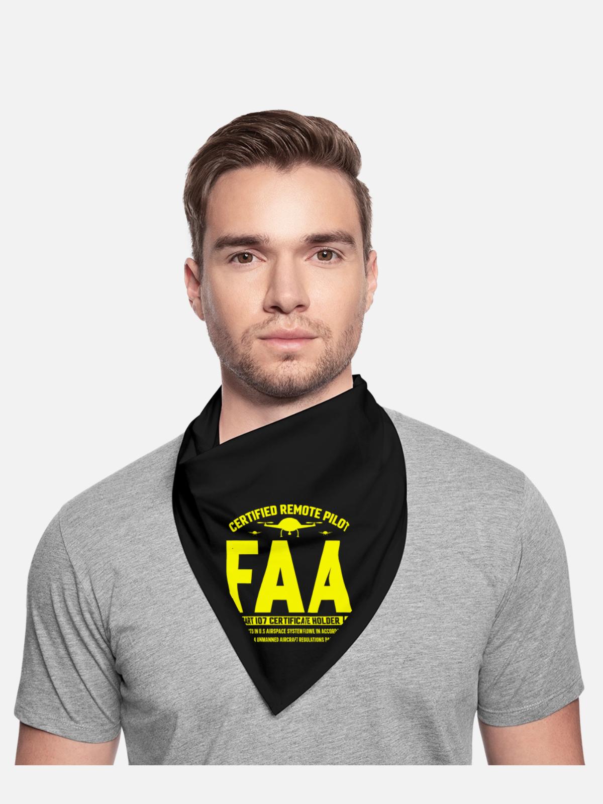 Certified Remote Pilot Faa - Bandana - black - Front - TBD (187cm)