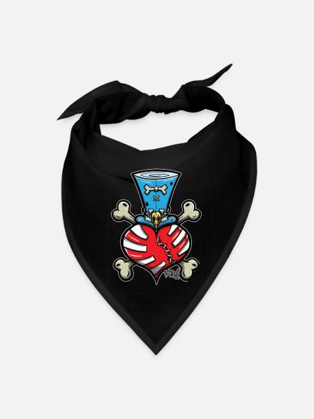 Voodoo Heart - Bandana - black - Front
