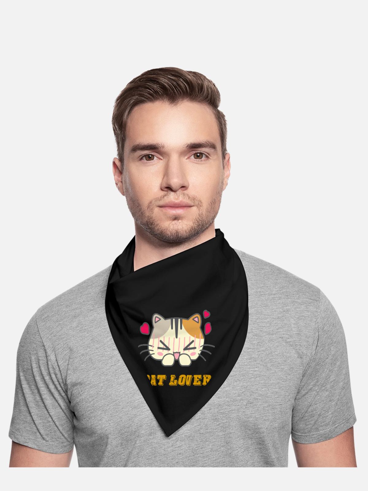 Lovely Cat Face - Bandana - black - Front - TBD (187cm)