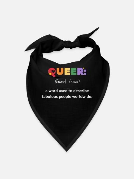queer - Bandana - black - Front