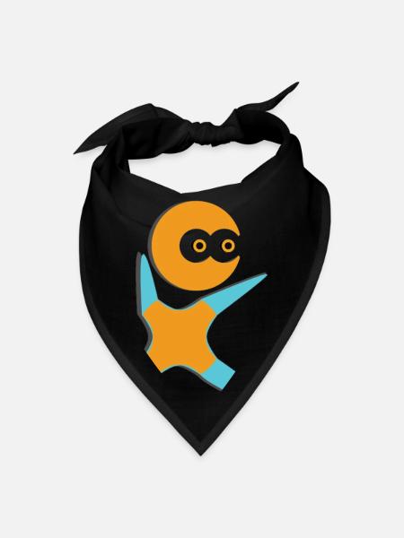 Gymnastic Action Funny - Bandana - black - Front