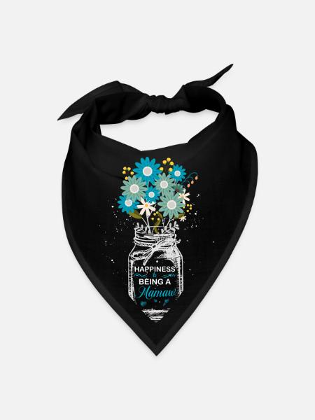 Happiness Is Being A Mamaw Floral T Grammy S For - Bandana - black