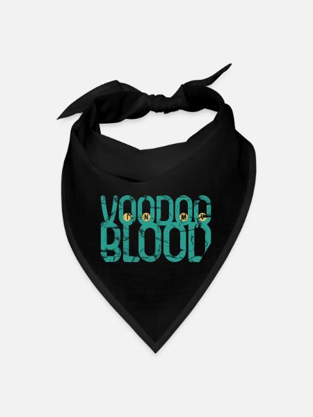 voodoo in my blood - Bandana - black - Front