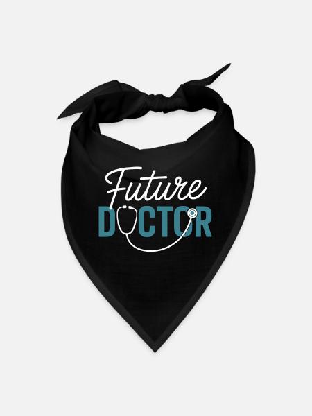 Future Doctor Stethoscope - Bandana - black - Front