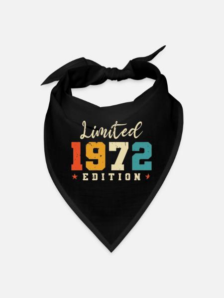 Vintage 1972 Limited Edition Design - Bandana - black