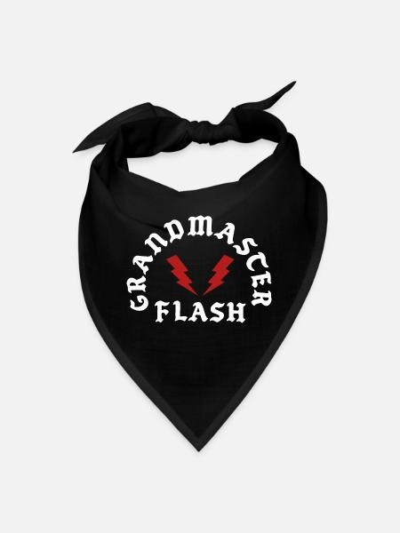 Grandmaster Flash  - Bandana - black - Front
