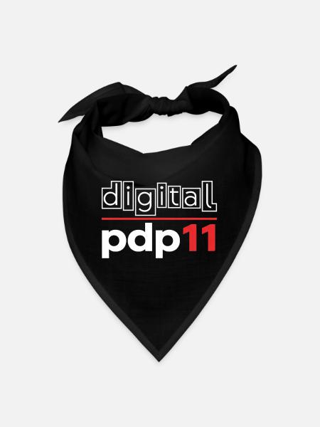 Digital PDP-11 Vintage Tech Logo - Bandana - black