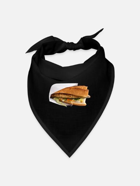 Mackerel Sandwich - Bandana - black