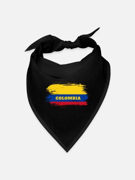 Colombia Flag / Gift Colombia South America - Bandana - black